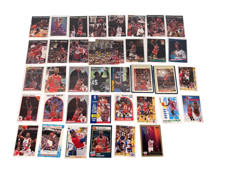 (40) Michael Jordan Basketball Card Lot 