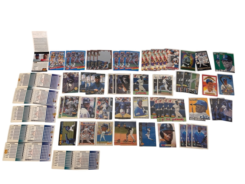 (60) Ken Griffey Jr. Baseball Card Lot Including (7) Unused 1994 Scratch off Collector Choice Cards
