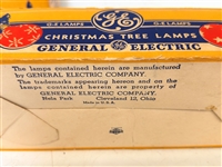 Vintage GE Christmas Tree Lamps & Lighted Ice Snowball Bulbs 