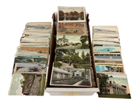Group of 1000+ Border and Borderless Postcards US State and City Views