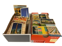 1500+ Linen US State Town and City View Postcards