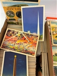 1500+ Linen US State Town and City View Postcards