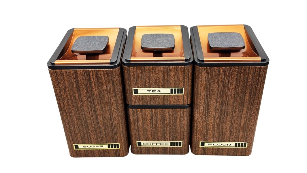 Mid Century Modern Kromex 4 Pc. Kanister Set