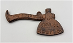 1901 Carrie Nation Cut Out the Whiskey Prohibition Lauret Stove Cast Iron Hatchet