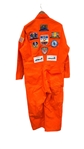 Orange Jump Suit with Military Patches